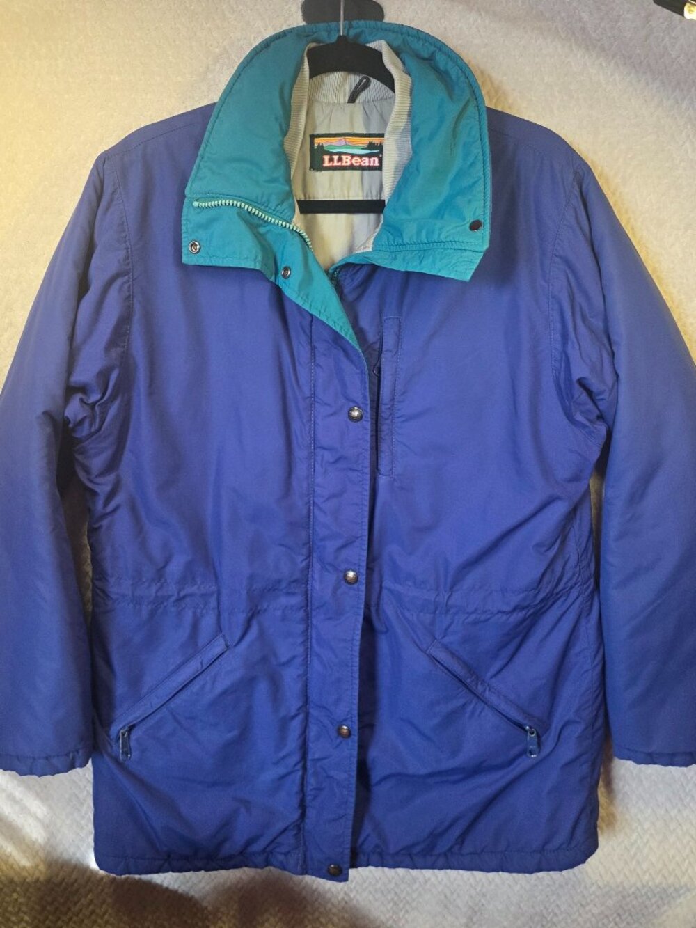 LL Bean Penobscot Down Parka Men's M Teal/Green Vintage USA EUC